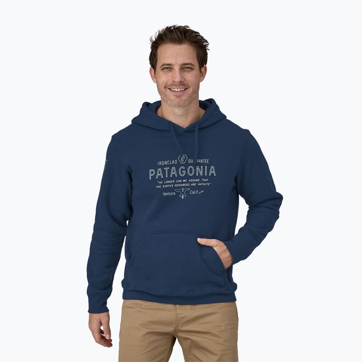 Pánska mikina Patagonia Forge Mark Uprisal Hoody lagom blue