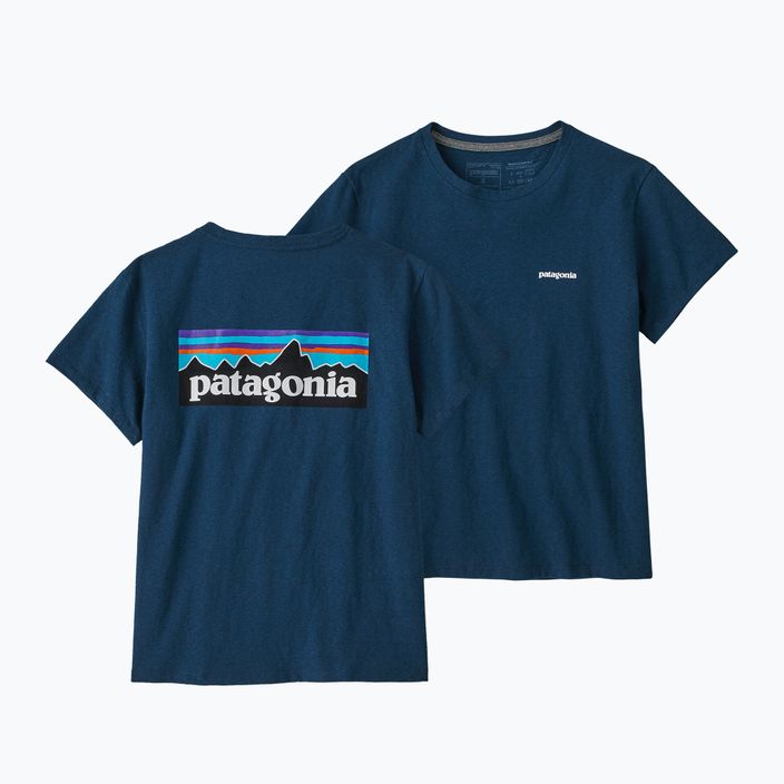 Dámske trekingové tričko Patagonia P-6 Logo Responsibili-Tee tidepool blue 7