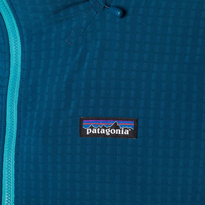 Pánska softshellová bunda Patagonia R1 TechFace lagom blue 3