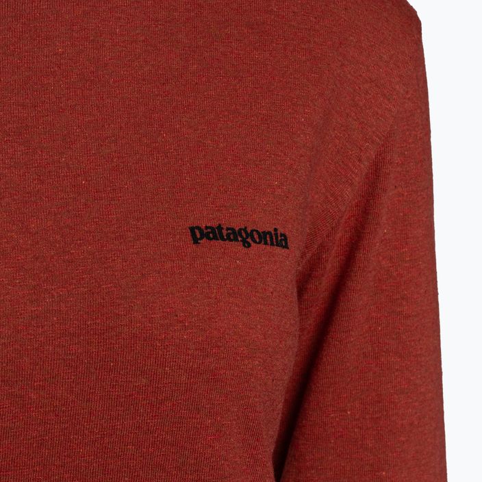 Dámske trekingové tričko Patagonia P-6 Logo Responsibili-Tee LS burl red 3