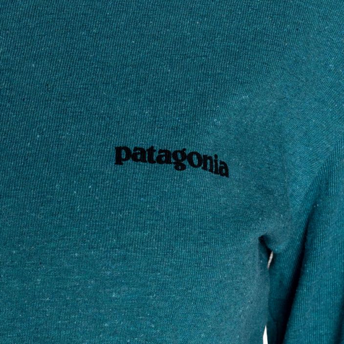 Dámske trekingové tričko s dlhým rukávom Patagonia P-6 Logo Responsibili-Tee belay blue 5