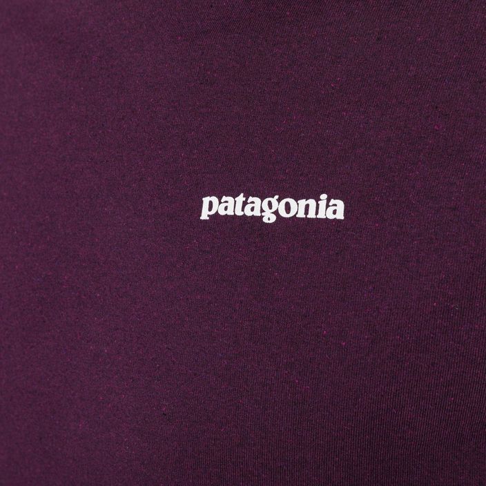Pánske nohavice Patagonia P-6 Logo Responsibili night plum trekking longsleeve 5