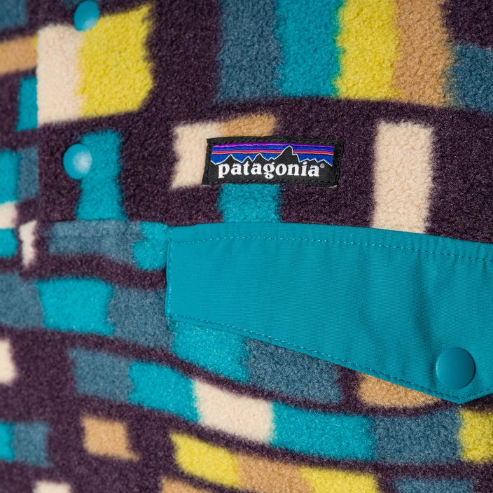Patagonia pánska fleecová mikina LW Synch Snap-T P/O fitz roy patchwork/belay blue 5
