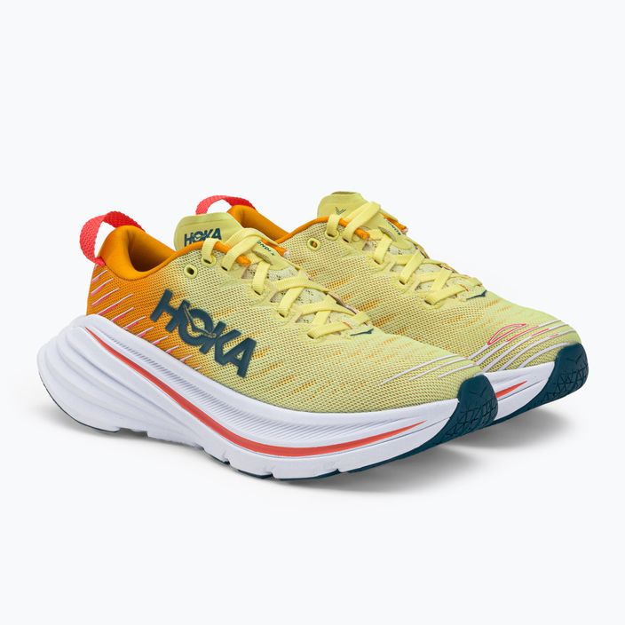 Dámska bežecká obuv HOKA Bondi X yellow-orange 1113513-YPRY 5