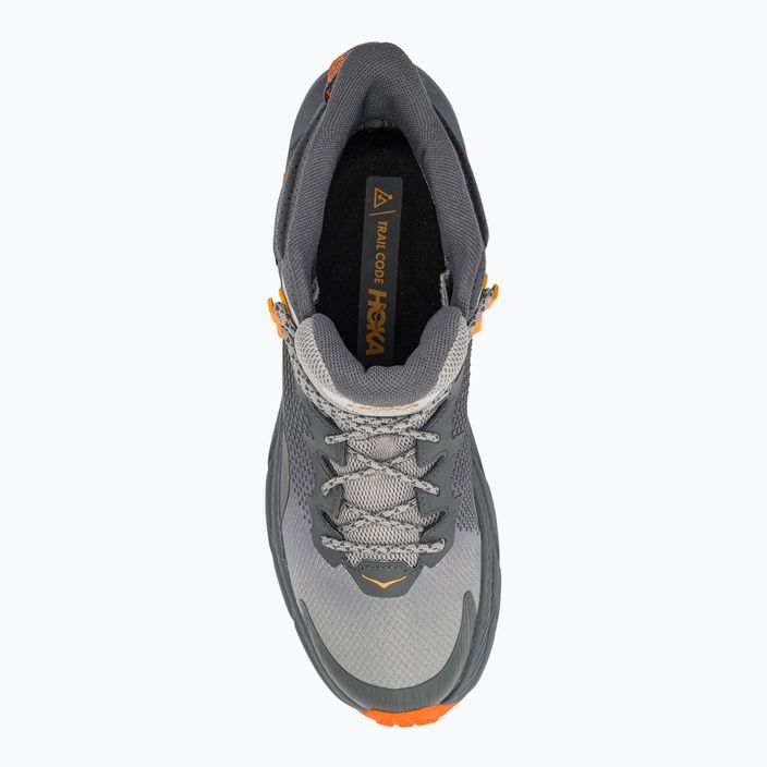 Pánske trekové topánky HOKA Trail Code GTX castlerock/persimmon orange 6