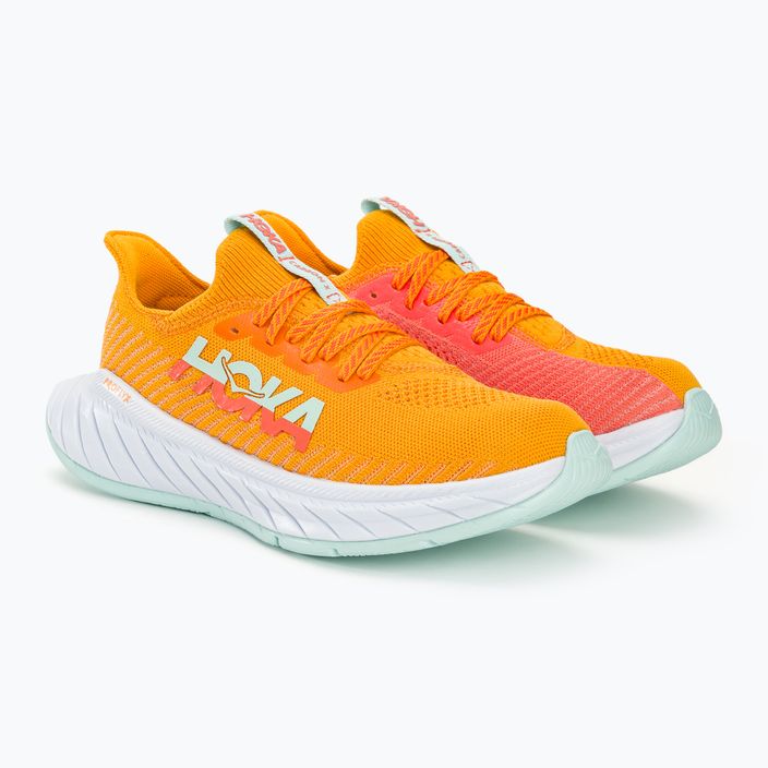 Dámska bežecká obuv HOKA Carbon X 3 radiant yellow/camellia 5