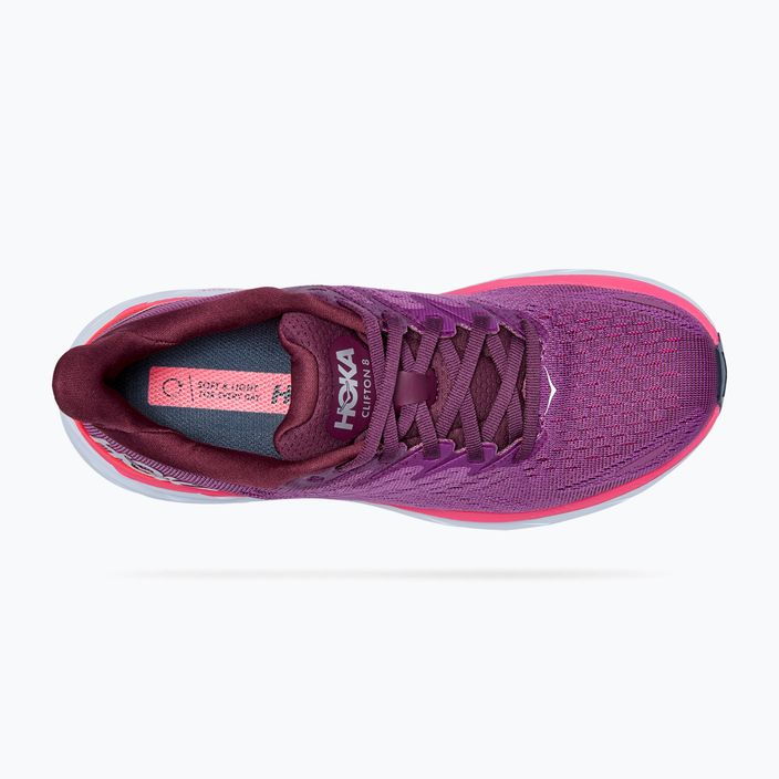 Dámska bežecká obuv HOKA Clifton 8 purple 1119394-GWBY 12