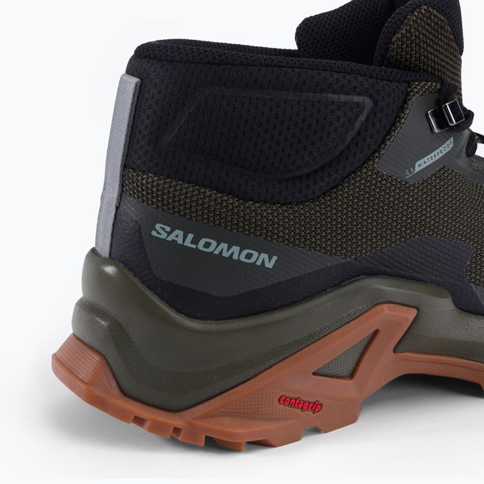 Pánske trekingové topánky Salomon X Reveal Chukka CSWP 2 zelené L41763 7