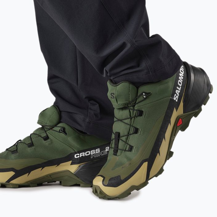 Pánske trekingové topánky Salomon Cross Hike GTX 2 zelené L41738 3