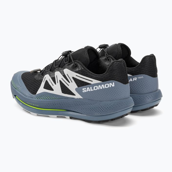 Pánska bežecká obuv Salomon Pulsar Trail black/china blue/arctic ice 3