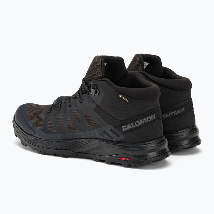Salomon Outrise Mid GTX pánske trekové topánky black L47143500 3