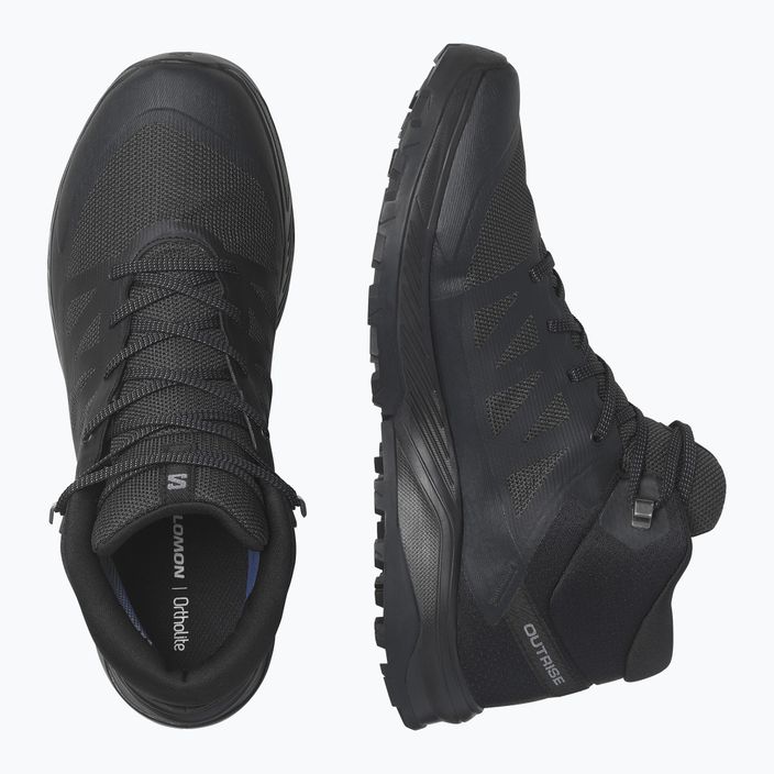 Salomon Outrise Mid GTX pánske trekové topánky black L47143500 15