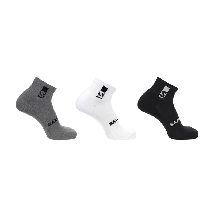 Salomon Everyday Ankle trekingové ponožky 3 páry čierna/biela/medová šedá 2