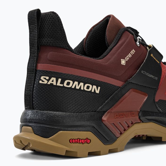 Pánske trekové topánky Salomon X Ultra 4 GTX bordová L47352700 9