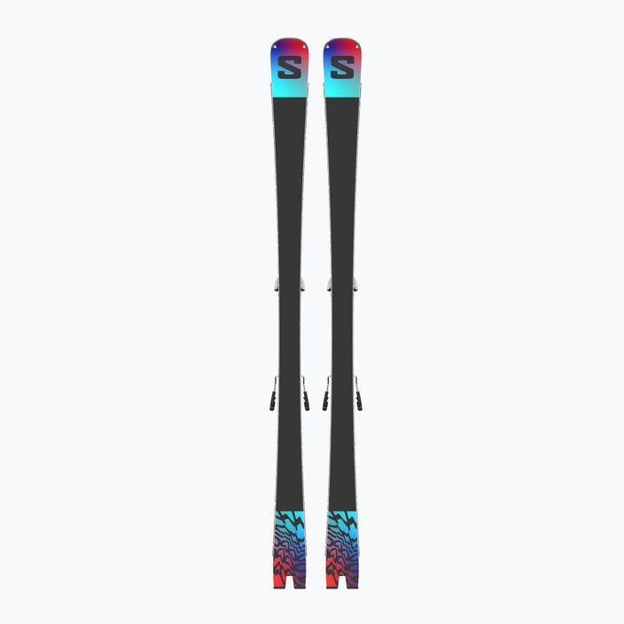 Zjazdové lyže Salomon Addikt + Z12 GW white/black/pastel neon blue 7