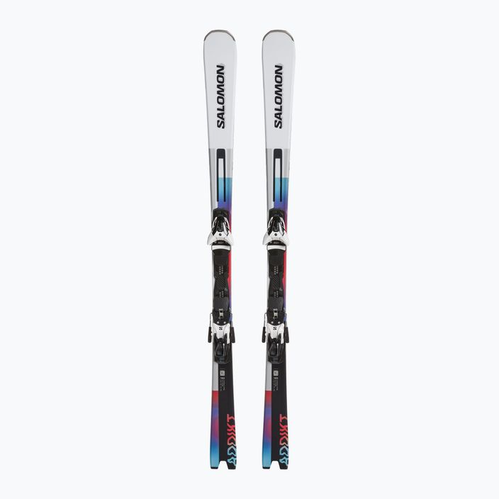 Zjazdové lyže Salomon Addikt + Z12 GW white/black/pastel neon blue