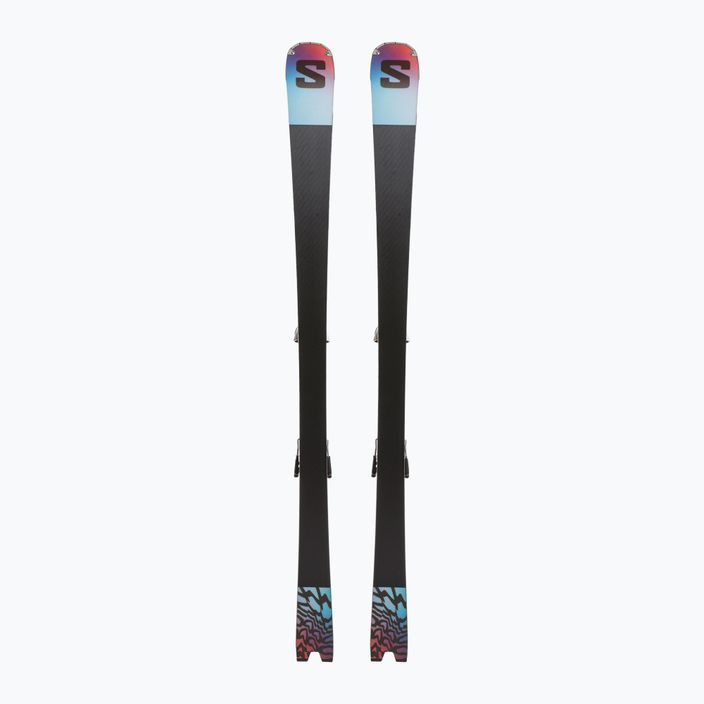 Zjazdové lyže Salomon Addikt + Z12 GW white/black/pastel neon blue 3