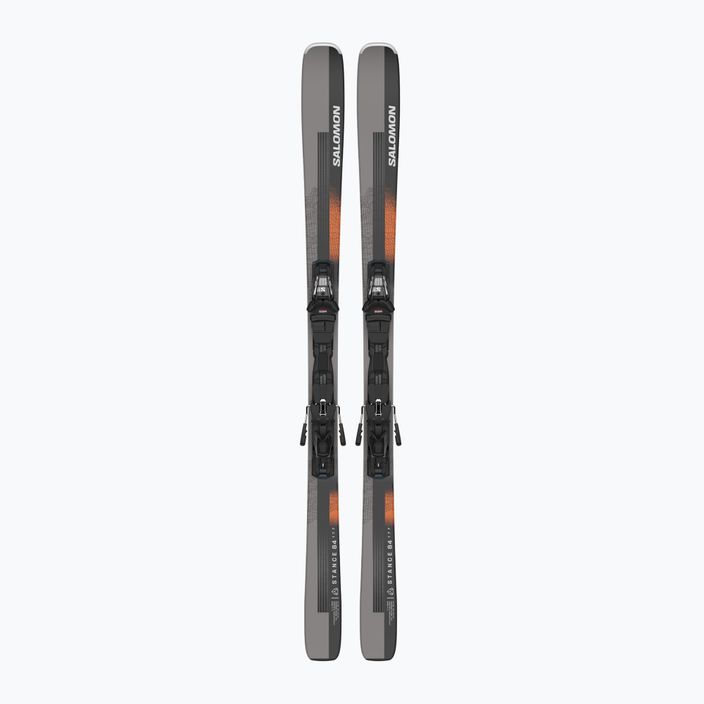Zjazdové lyže Salomon Stance 84 + M12 GW black/neon orange/dove 6