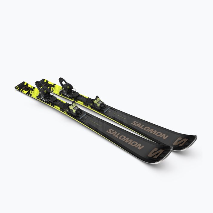 Zjazdové lyže Salomon S/Max 8 XT + M11 GW black/driftwood/safety yellow 8
