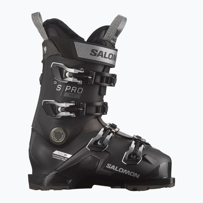 Dámske lyžiarske topánky Salomon S Pro HV 90 W black/silver met./beluga 6