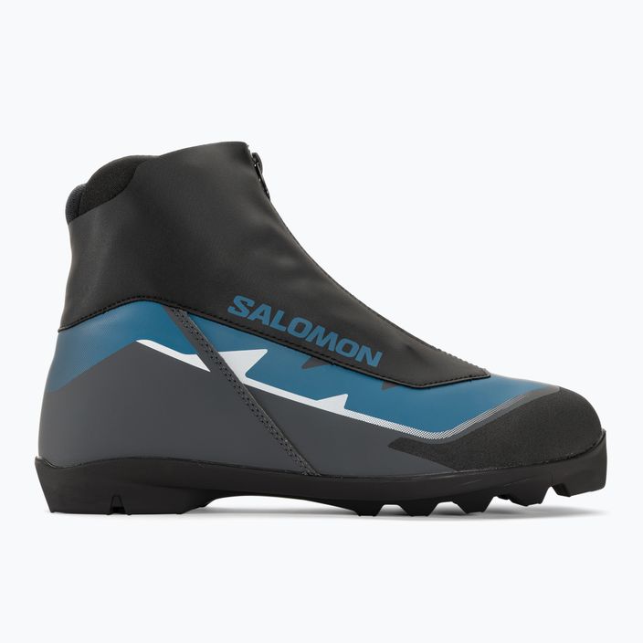 Pánske topánky na bežecké lyžovanie Salomon Escape black/castlerock/blue ashes 2