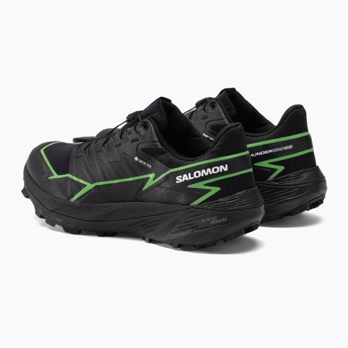 Salomon Thundercross GTX pánska bežecká obuv black/green gecko/black 5