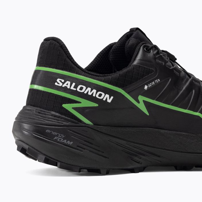 Salomon Thundercross GTX pánska bežecká obuv black/green gecko/black 11