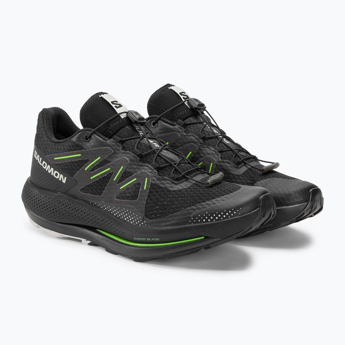 Pánska bežecká obuv Salomon Pulsar Trail black/black/gecko green 4