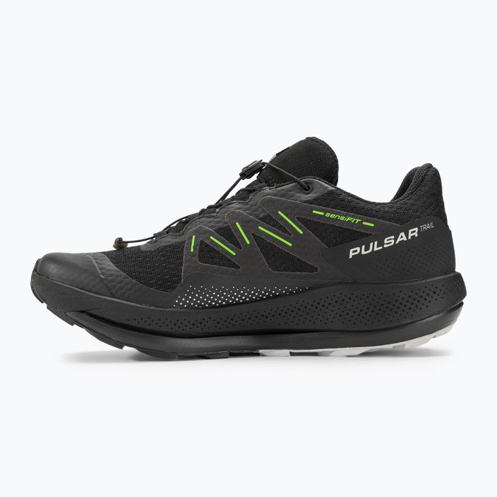 Pánska bežecká obuv Salomon Pulsar Trail black/black/gecko green 10