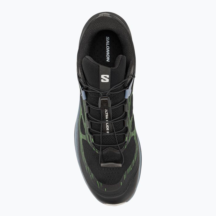 Pánska bežecká obuv Salomon Ultra Glide 2 black/flint stone/green gecko 6