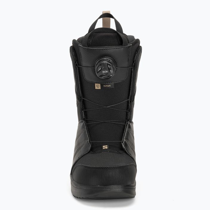 Pánske topánky na snowboard Salomon Titan Boa black/black/roasted cashew 3