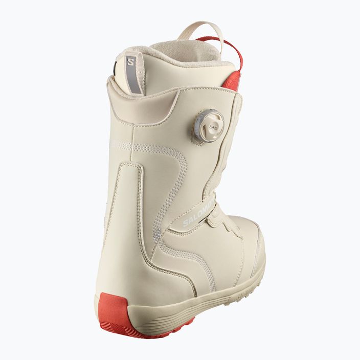 Dámske topánky na snowboard Salomon Ivy Boa SJ Boa bleached sand/almond milk/aurora red 7