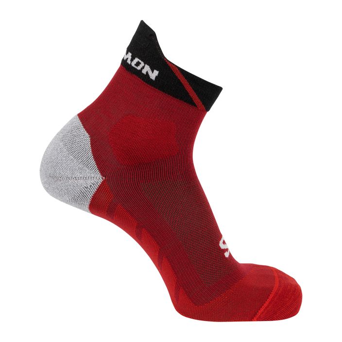 Bežecké ponožky Salomon Speedcross Ankle red dahlia/black/poppy 2