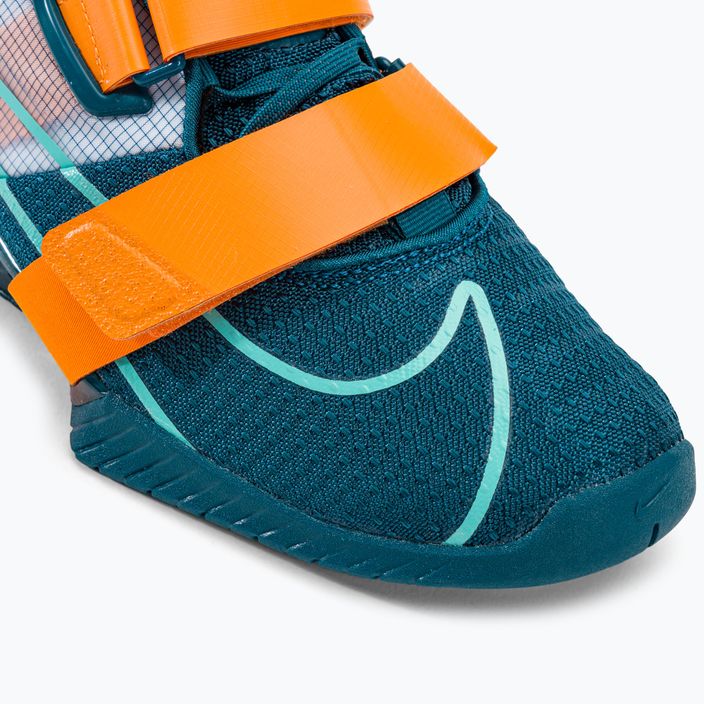 Nike Romaleos 4 modrá/oranžová vzpieračská obuv 7