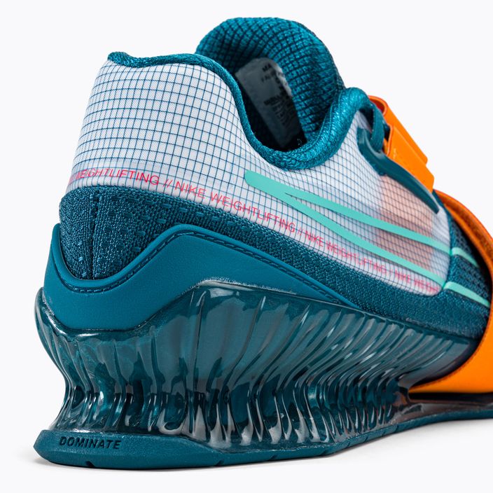 Nike Romaleos 4 modrá/oranžová vzpieračská obuv 9
