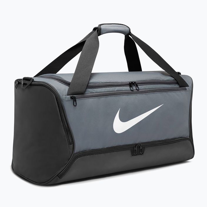 Tréningová taška Nike Brasilia 9,5 60 l sivá/biela 2
