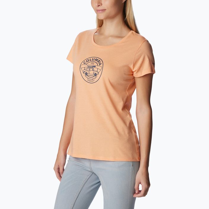 Dámske trekové tričko Columbia Daisy Days Graphic orange 1934592829 4