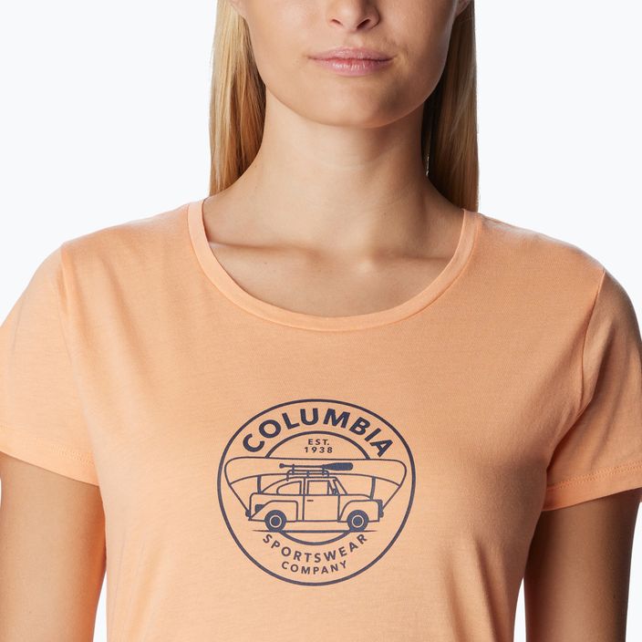 Dámske trekové tričko Columbia Daisy Days Graphic orange 1934592829 5