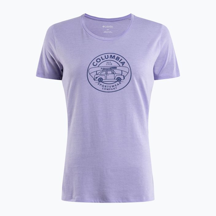 Dámske trekingové tričko Columbia Daisy Days Graphic purple 1934592535 6
