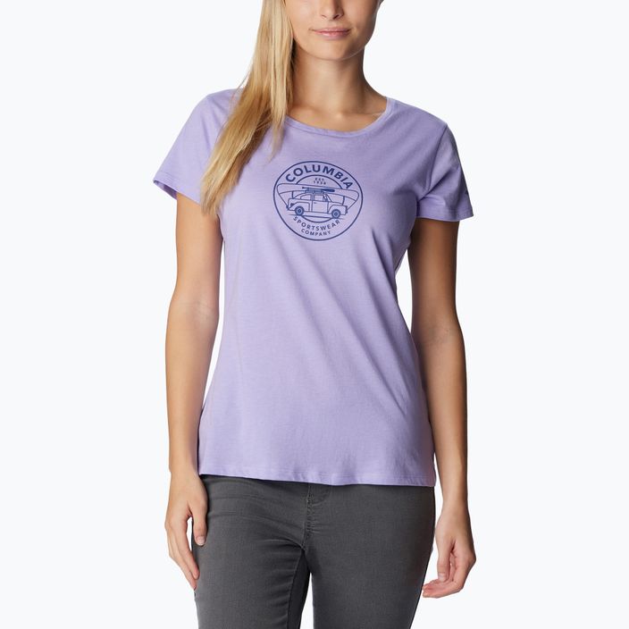 Dámske trekingové tričko Columbia Daisy Days Graphic purple 1934592535 4