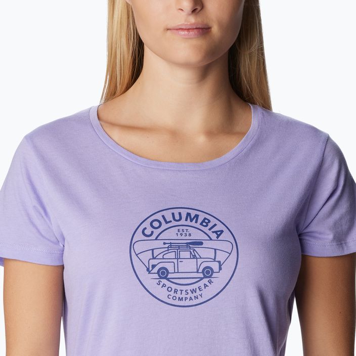 Dámske trekingové tričko Columbia Daisy Days Graphic purple 1934592535 13