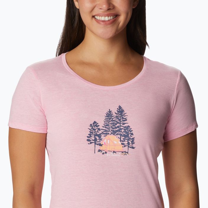 Dámske trekové tričko Columbia Daisy Days Graphic pink 1934592679 5
