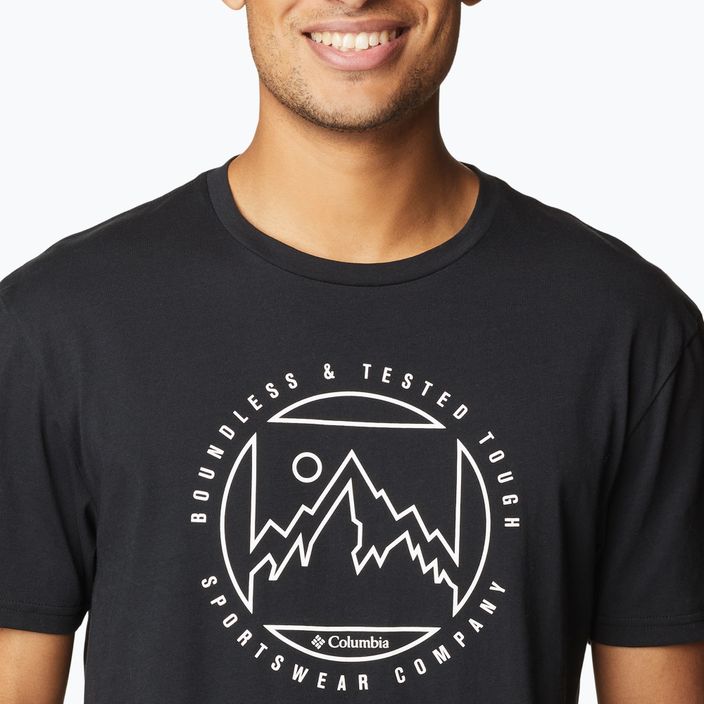 Columbia Rapid Ridge Graphic pánske trekingové tričko čierne 1888813020 4