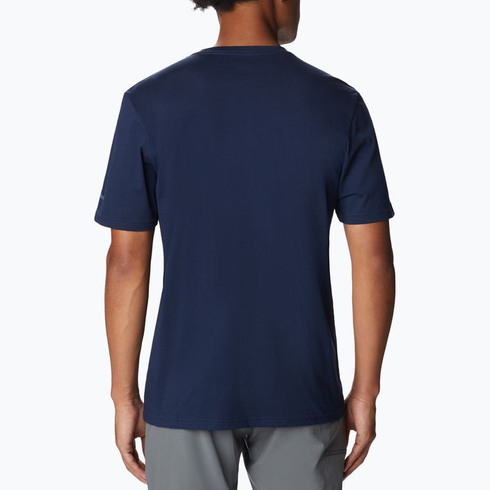 Columbia Rapid Ridge Graphic pánske trekingové tričko námornícka modrá 1888813470 2
