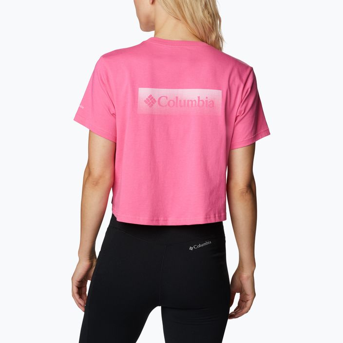 Columbia North Cascades Orezané ružové dámske trekové tričko 1930051656 2
