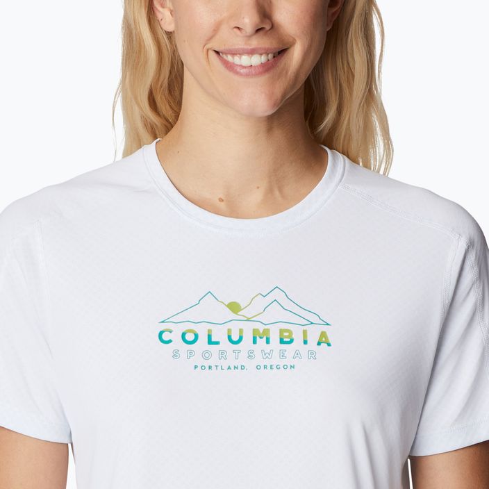 Columbia dámske trekové tričko Zero Rules Graphic Crew white 1991583101 3