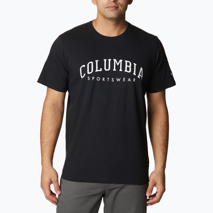 Columbia Rockaway River Graphic pánske trekové tričko čierne 2022181
