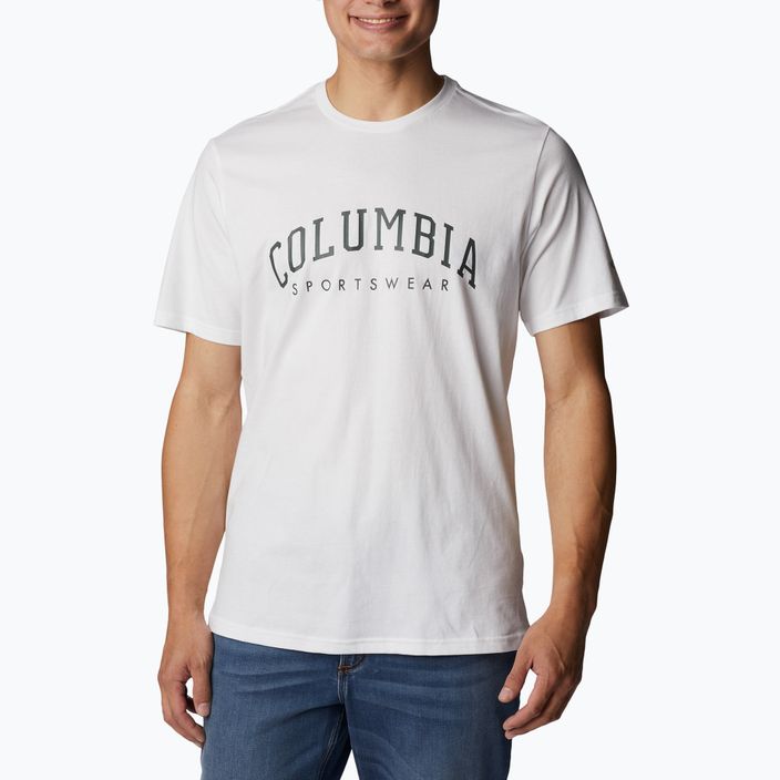 Columbia Rockaway River Graphic pánske trekové tričko white 2022181