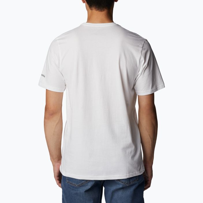 Columbia Rockaway River Graphic pánske trekové tričko white 2022181 2