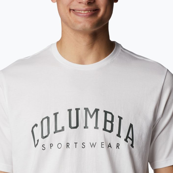 Columbia Rockaway River Graphic pánske trekové tričko white 2022181 5